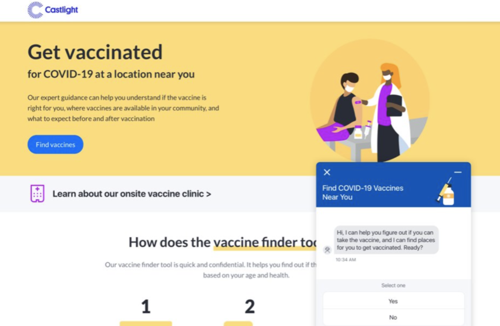 castlight health covid-19 vaccine navigation