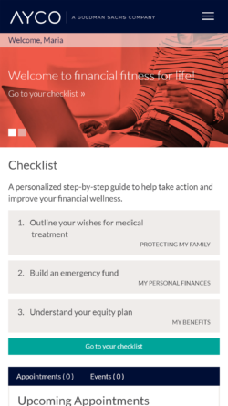 Checklists help manage financial wellness.