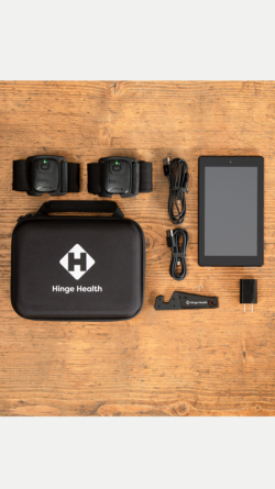 Members can use wearable sensors and tablets to track progress.