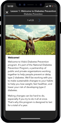 Manage a number of chronic conditions through Vida.