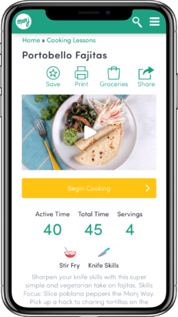 Members have access to recipes that help them live healthier lives.