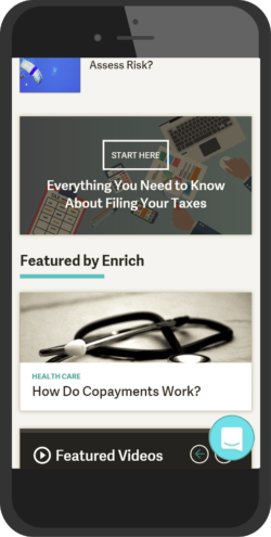 Members can read personalized content specified to their needs.