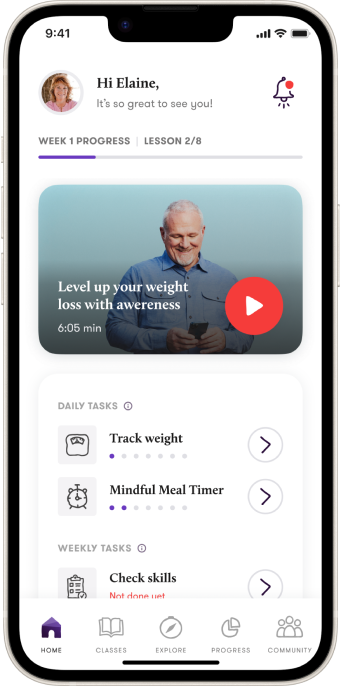 Engage with on-demand classes to improve physical and mental wellbeing and lose weight.