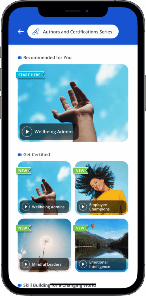 Receive tailored recommendations, including training for leaders, admins, and employee champions.