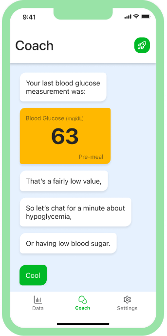 Check in with your coach daily for highly personalized insights and advice.