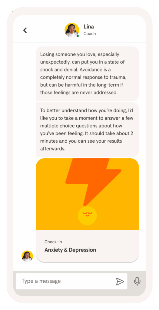Chat directly with your care team.
